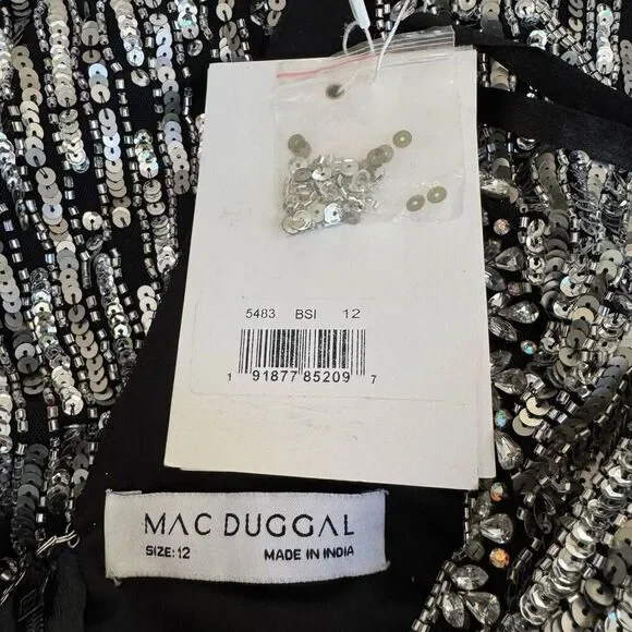 Mac Duggal 5483 - Sleeveless Sequin Evening Dress size 12 NWT